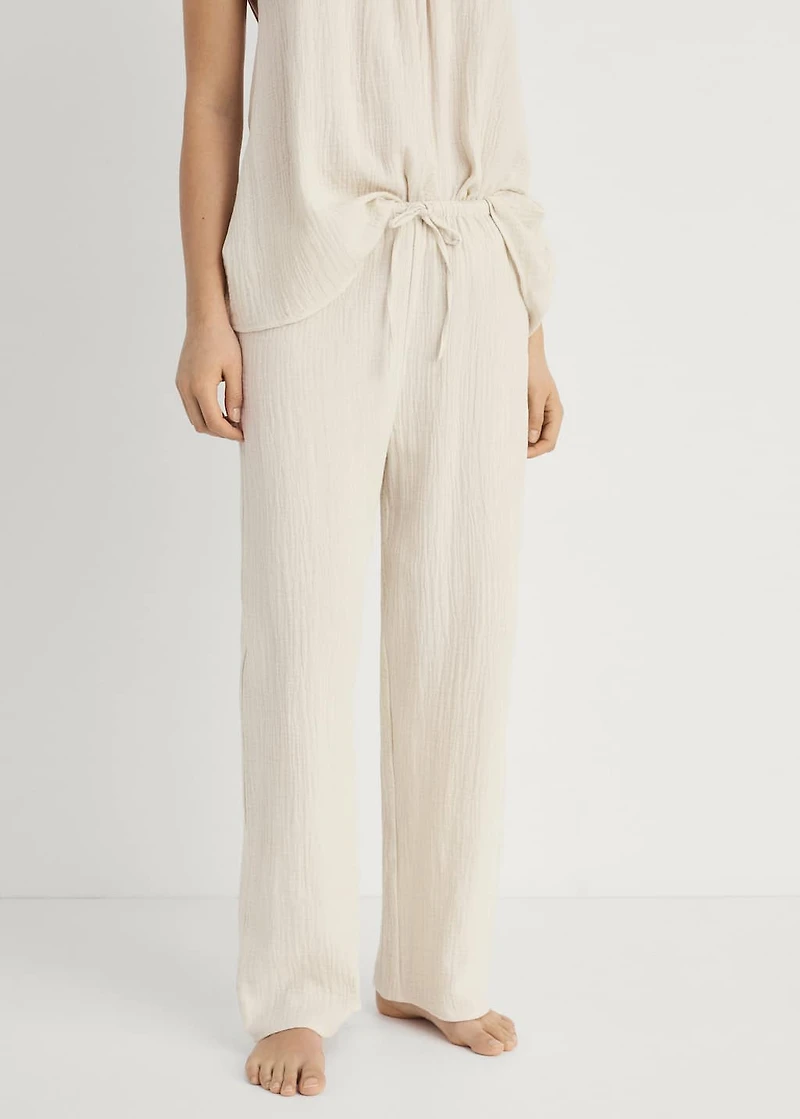 Plain cotton pajama pants