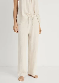 Plain cotton pajama pants