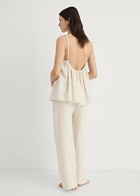 Plain cotton pajama pants
