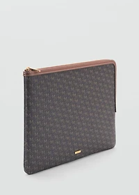 Laptop case with printed logo