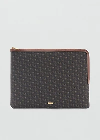 Laptop case with printed logo