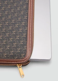Laptop case with printed logo