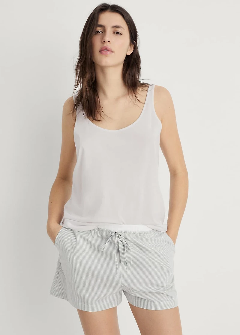 Pajama top with straps