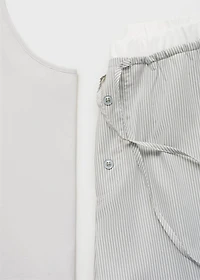 Pajama top with straps