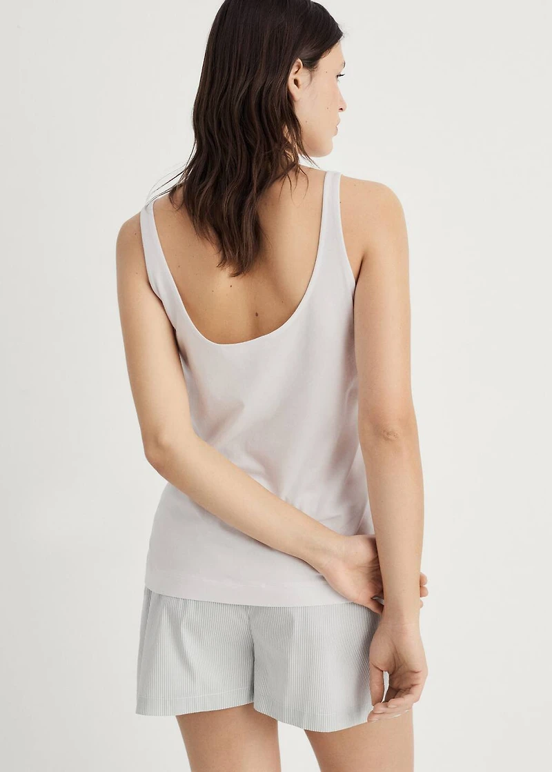 Pajama top with straps