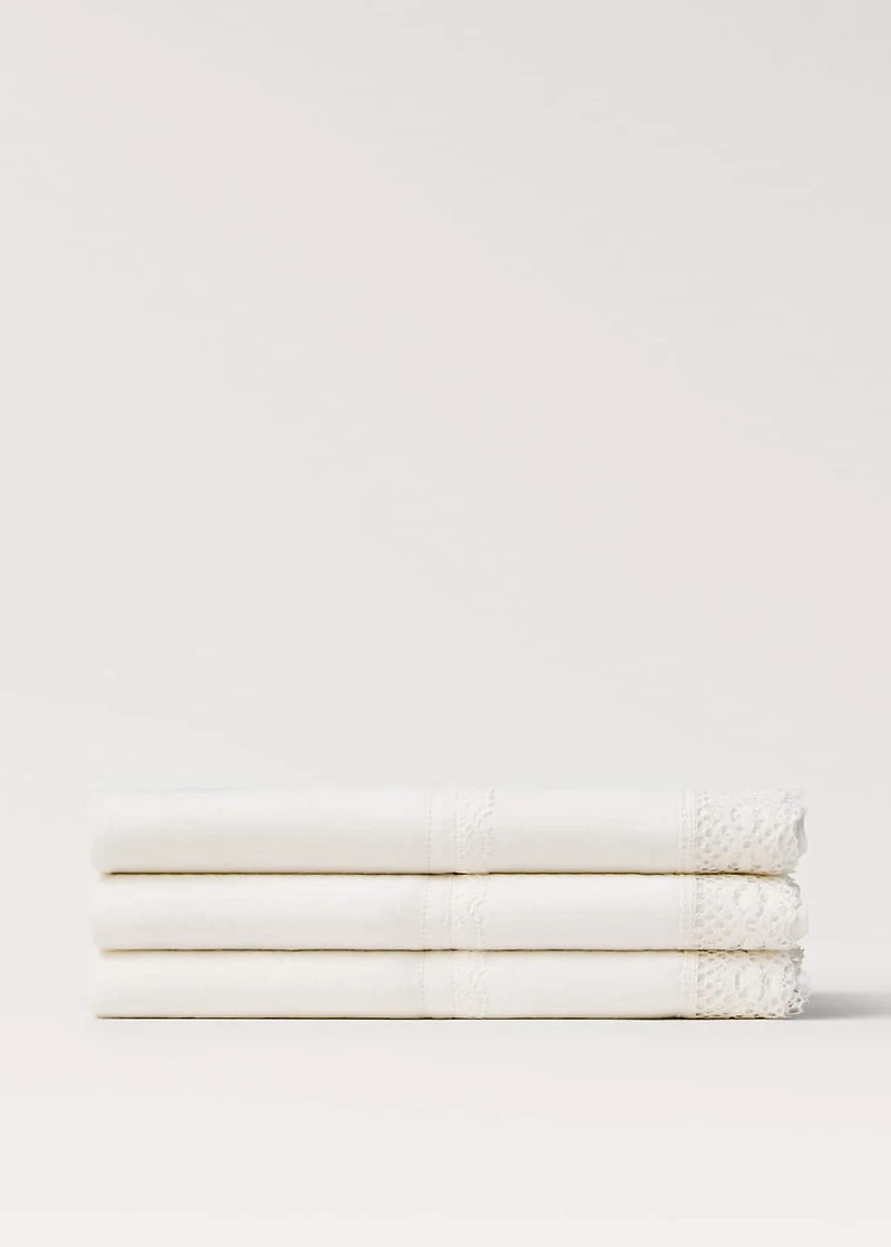 100% linen lace tablecloth for 6 to 8 diners