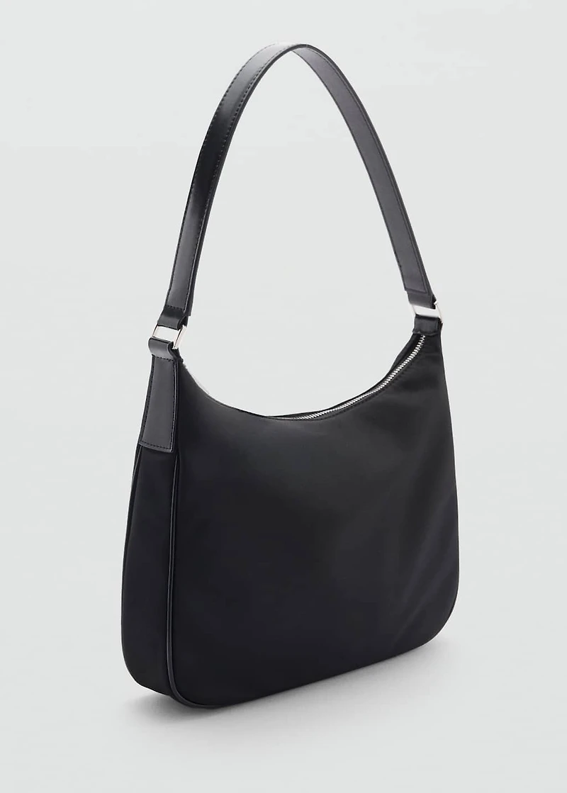 Medium nylon shoulder bag