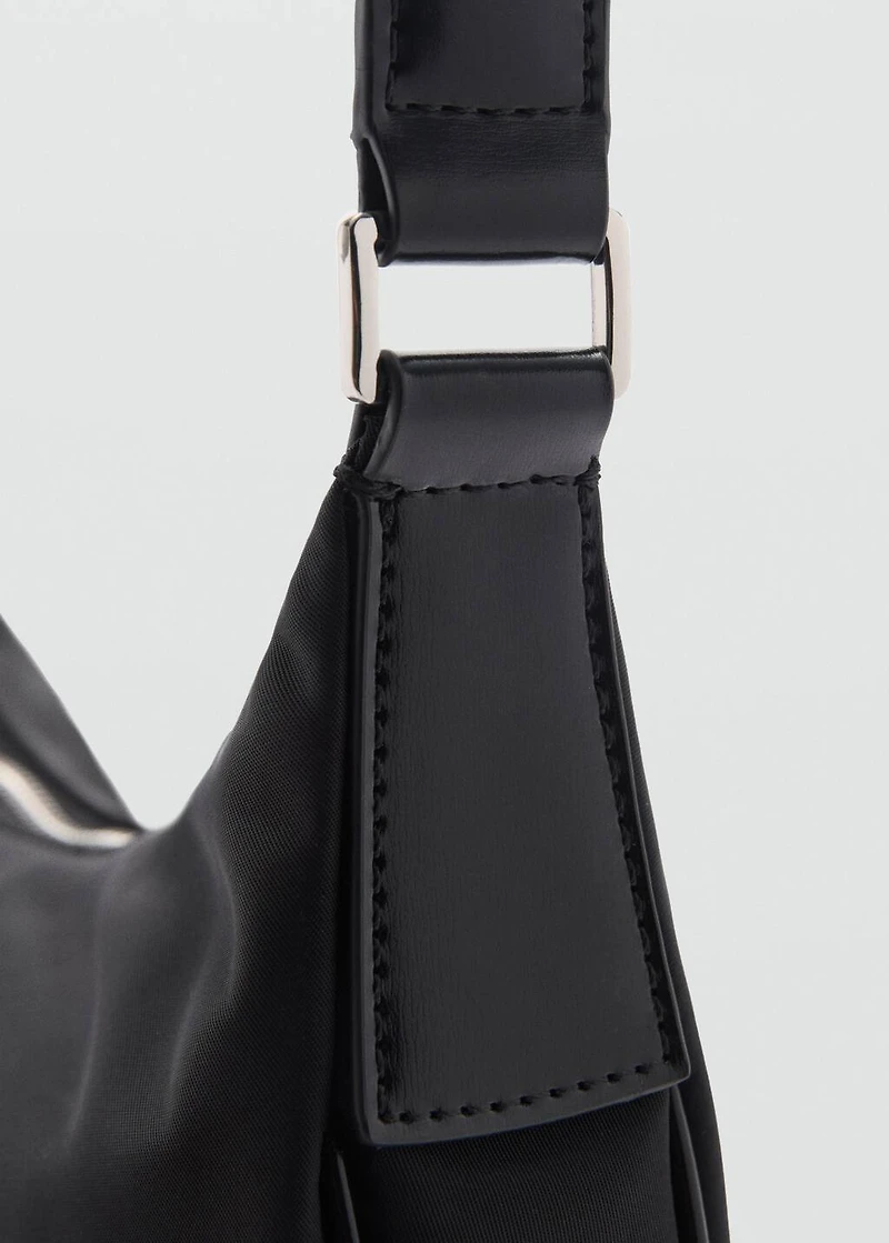 Medium nylon shoulder bag