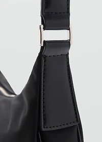 Medium nylon shoulder bag