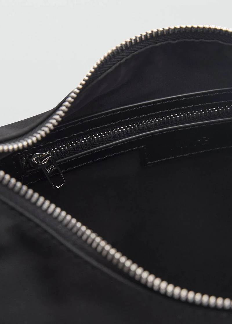 Medium nylon shoulder bag