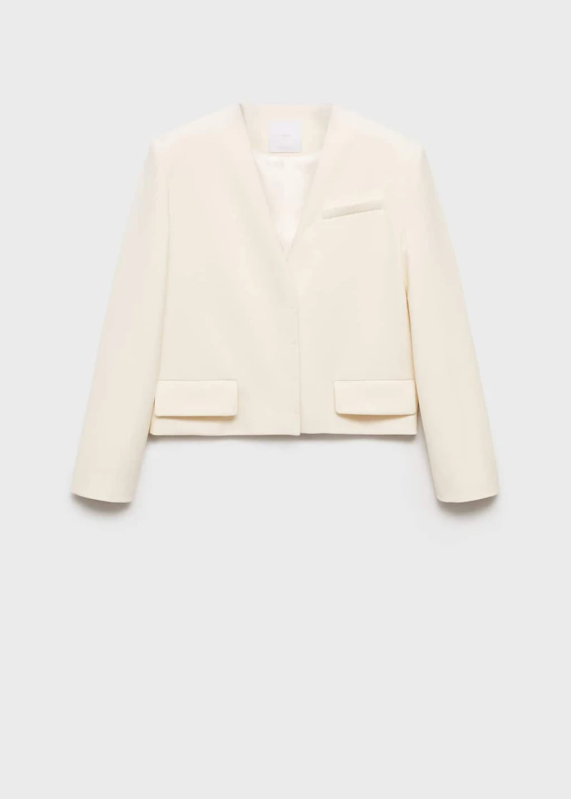 Structured cropped blazer