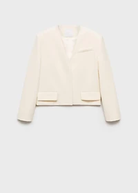 Structured cropped blazer