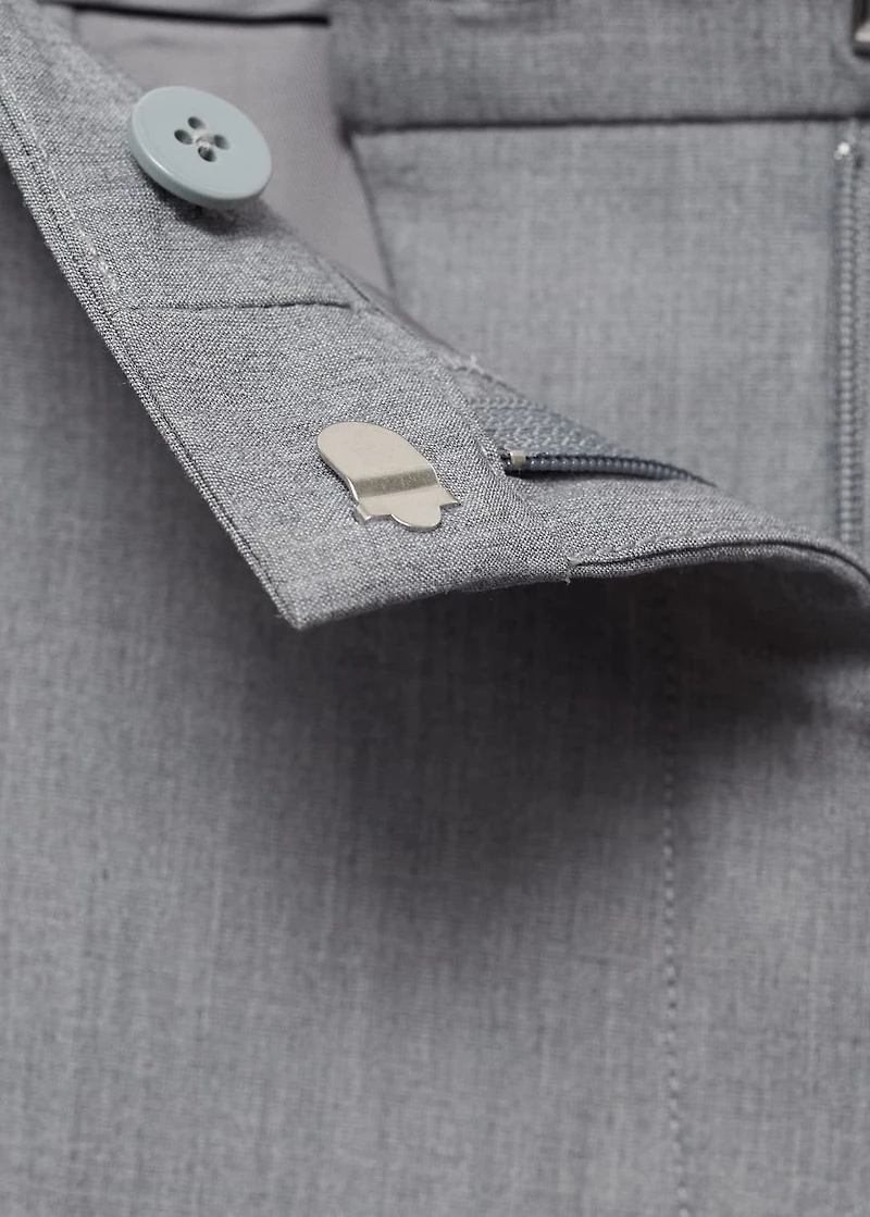 Straight suit trousers