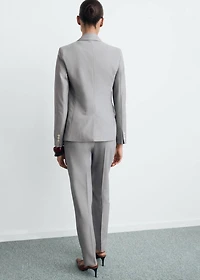 Straight suit trousers