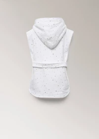 Children’s cotton bathrobe with star print
