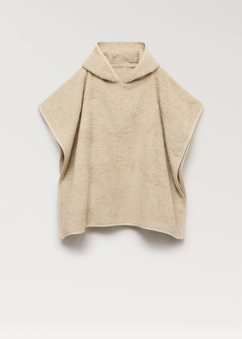 Terry towelling bath cape with ears