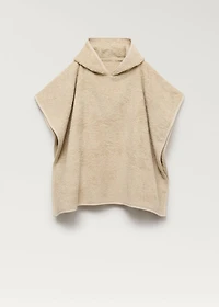 Terry towelling bath cape with ears