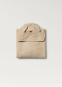 Terry towelling bath cape with ears