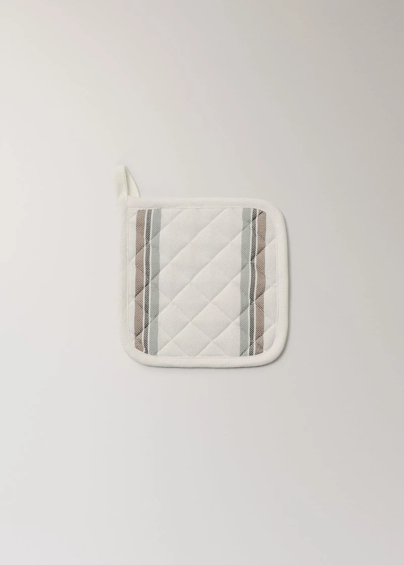Cotton yarn-dyed striped grabber