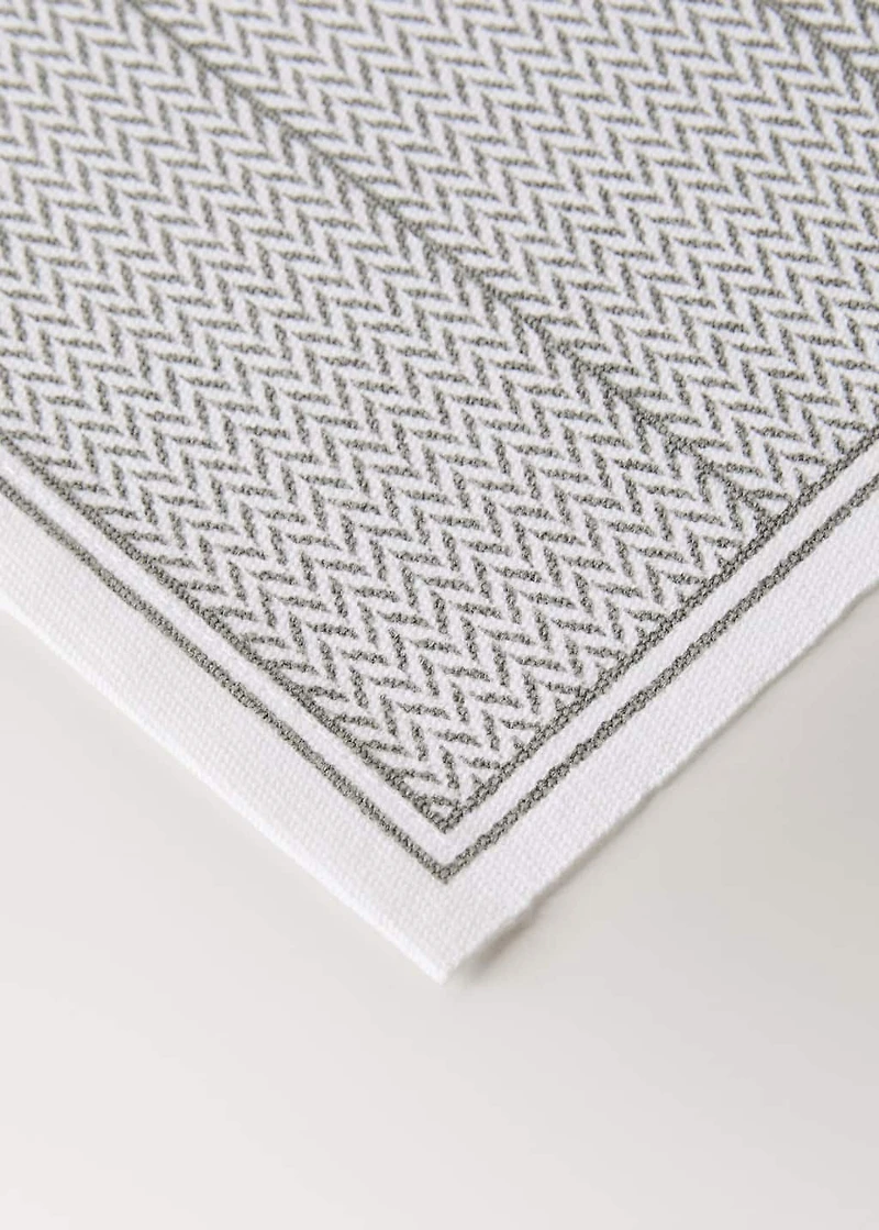 Geometric print placemats