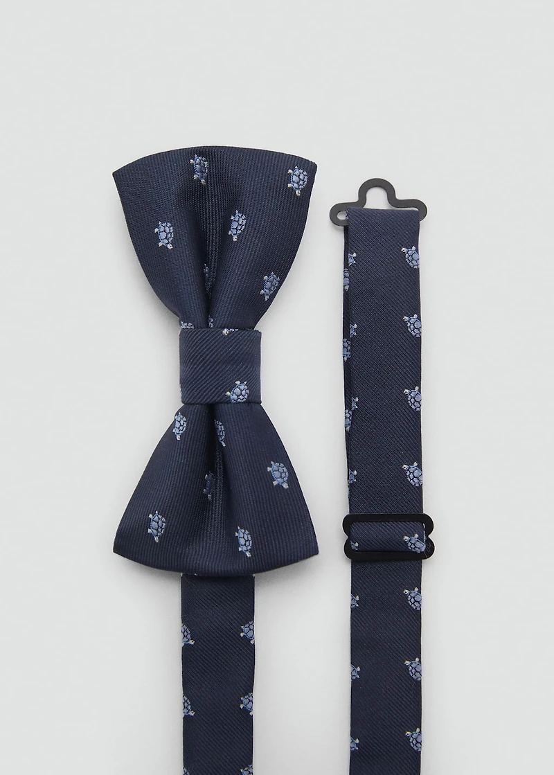 Printed  bow tie