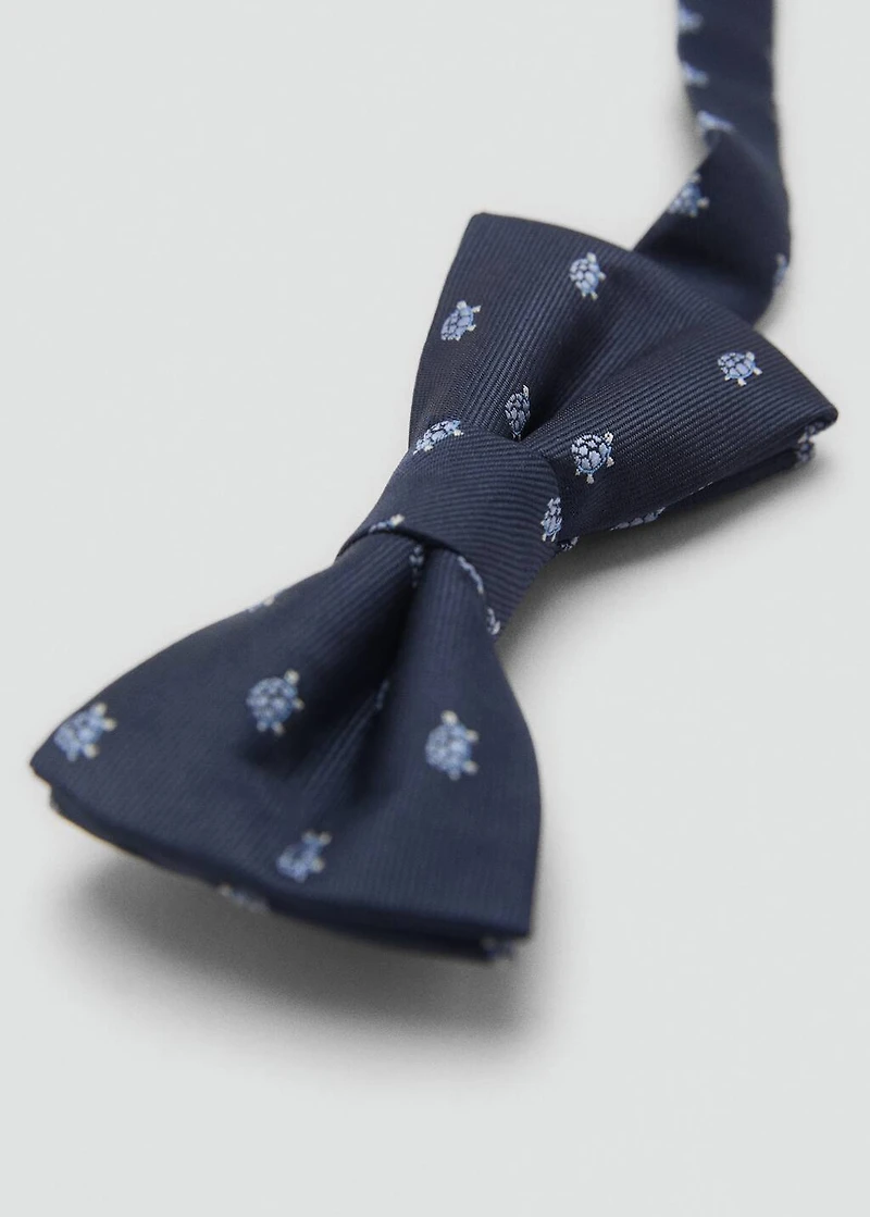 Printed  bow tie