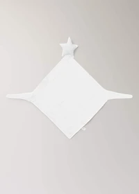 Cotton gauze baby comforter with star design