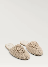 Cotton braided slippers