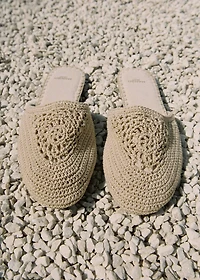 Cotton braided slippers