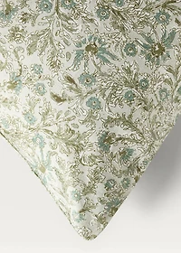 Cotton percale floral-print duvet cover for crib