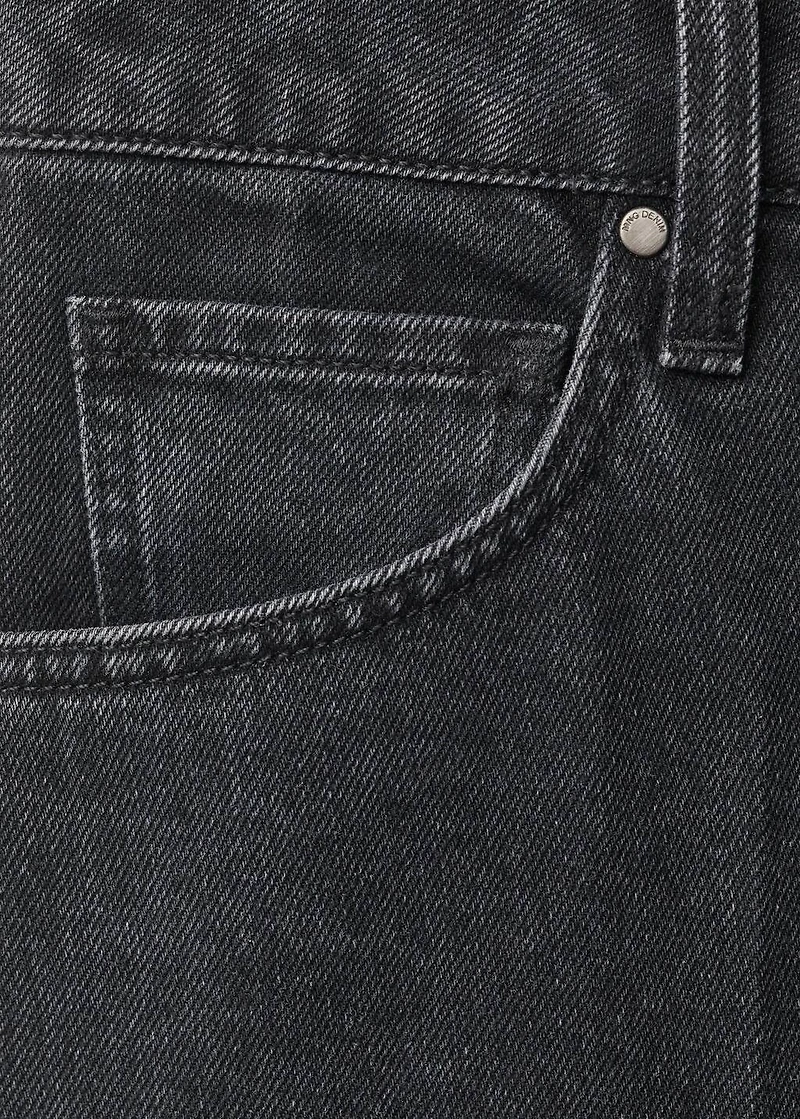 High waist straight jeans