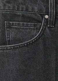 High waist straight jeans