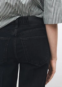 High waist straight jeans
