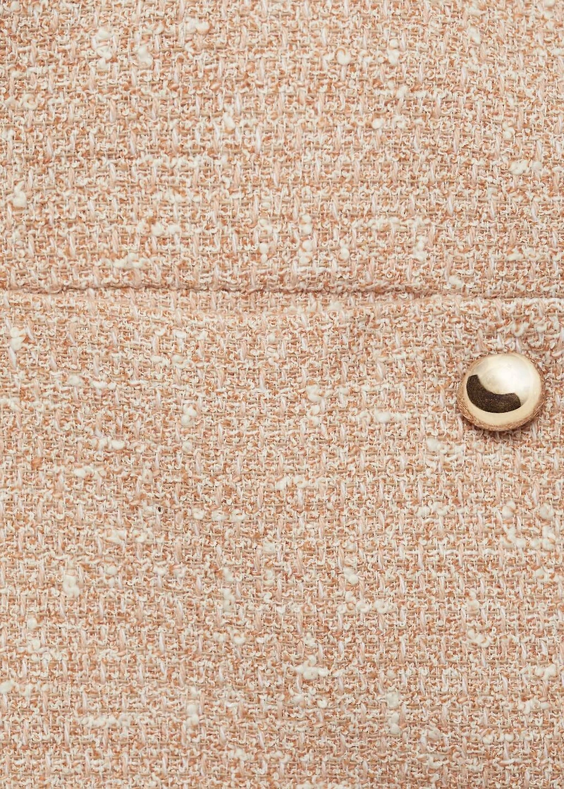 Double-breasted tweed jacket