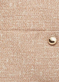 Double-breasted tweed jacket