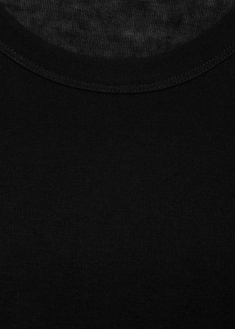 Long-sleeved wool-blend t-shirt