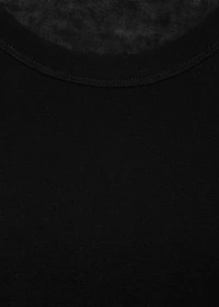 Long-sleeved wool-blend t-shirt