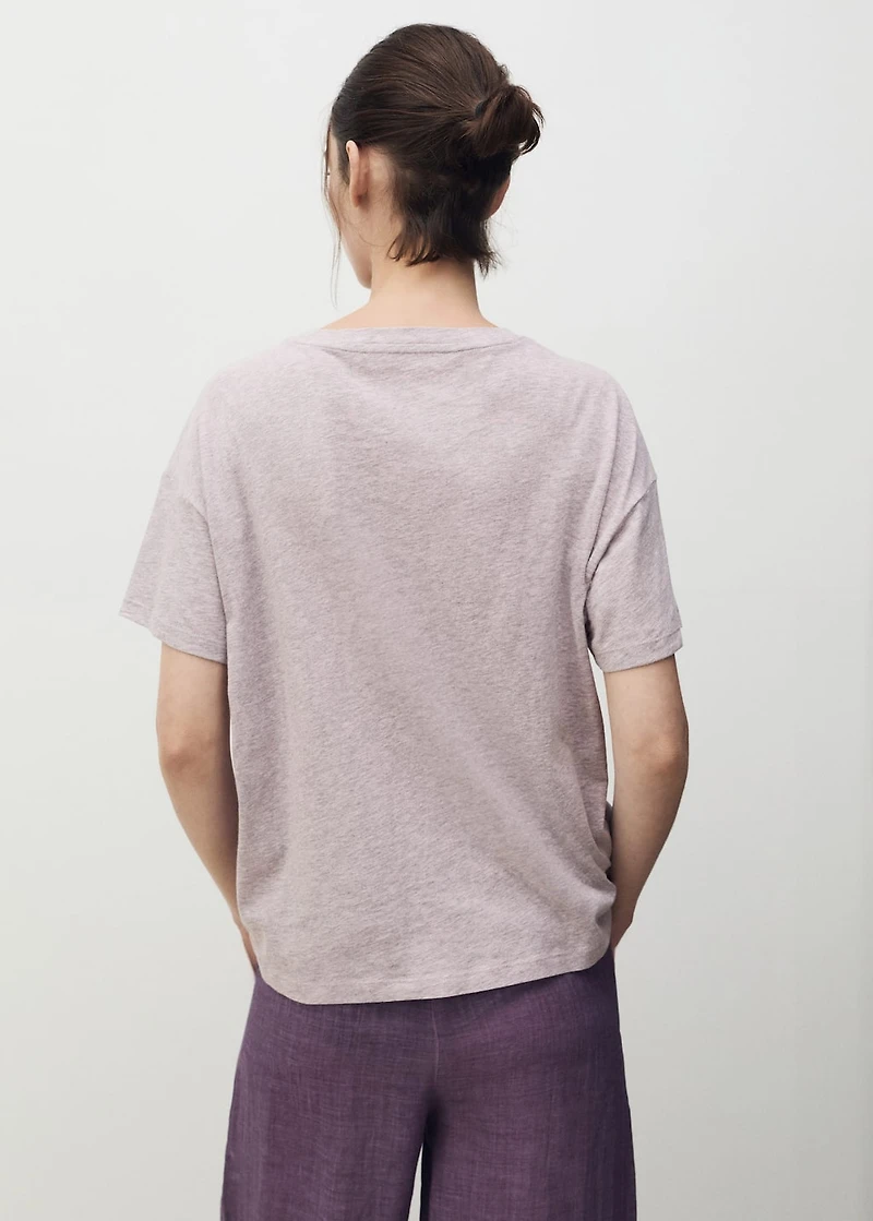 Short-sleeved cotton t-shirt