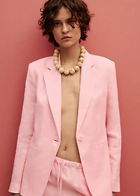 Linen suit blazer