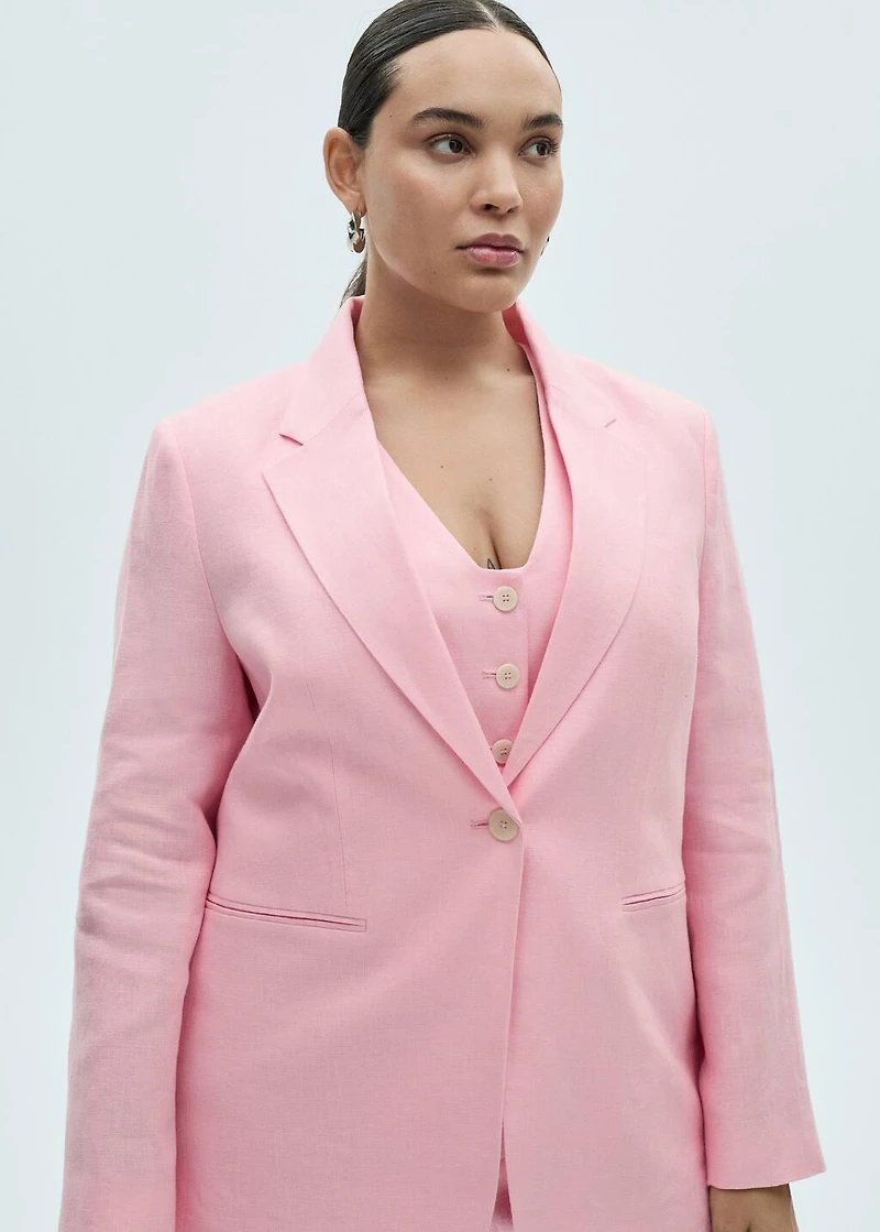 Linen suit blazer