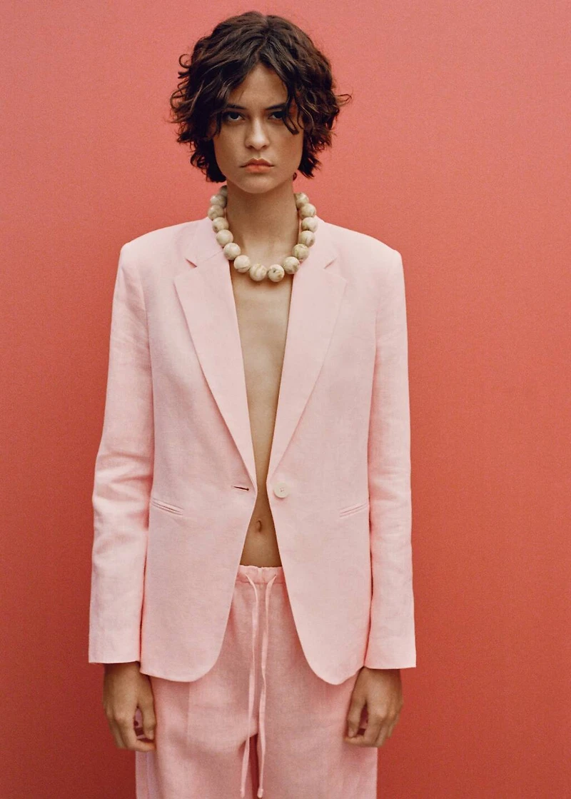Linen suit blazer