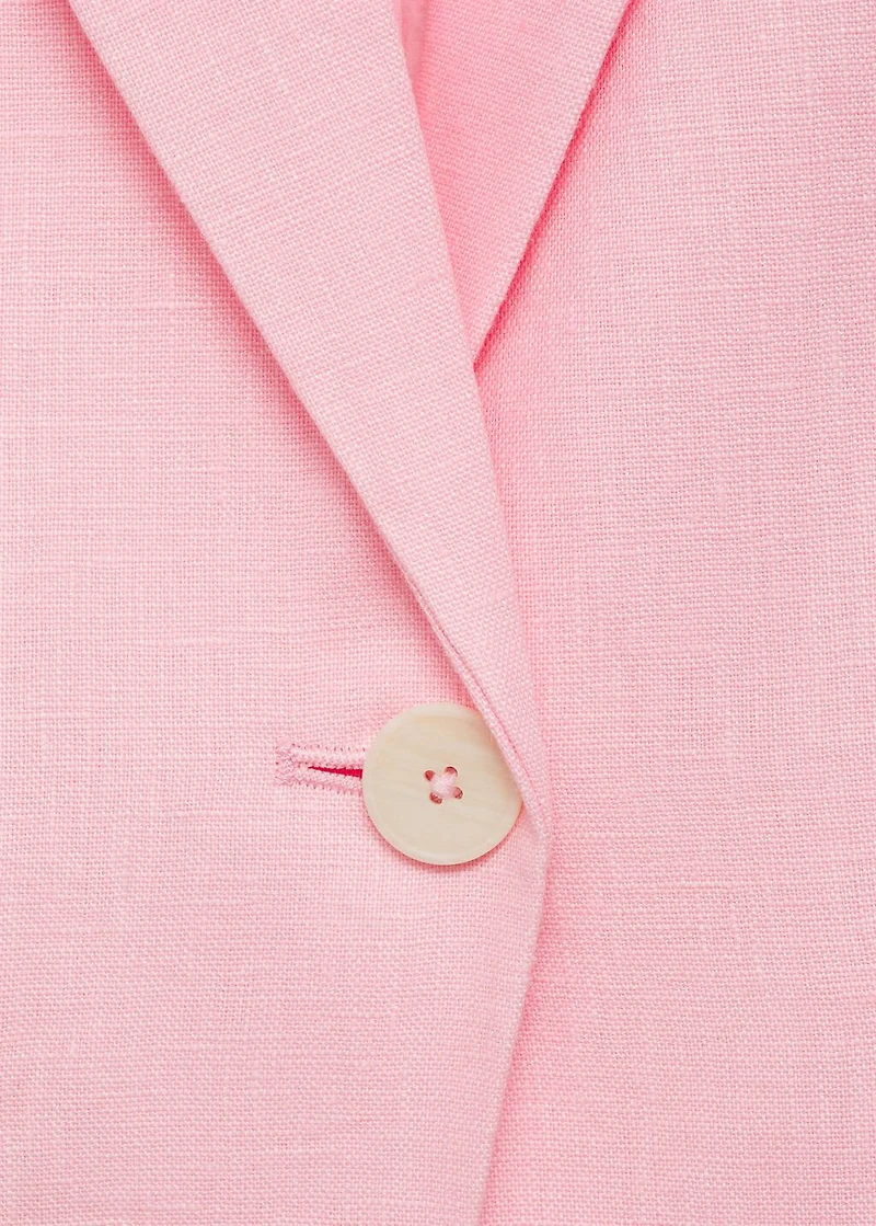 Linen suit blazer