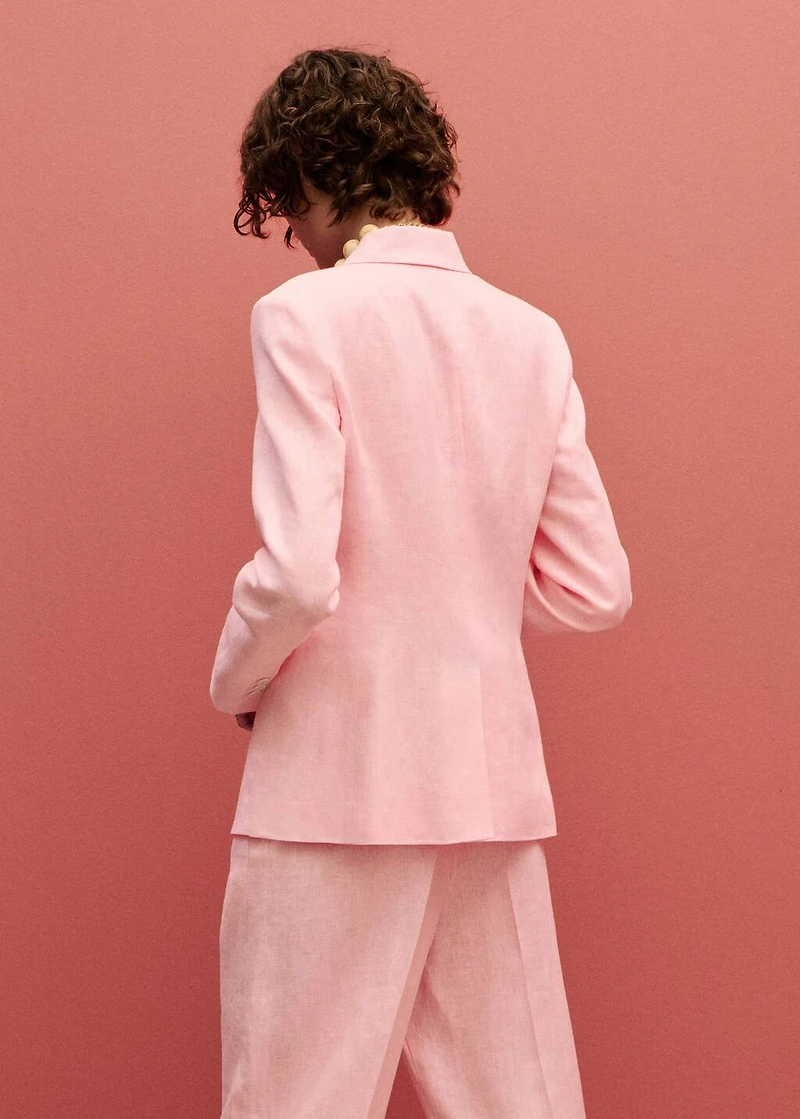 Linen suit blazer