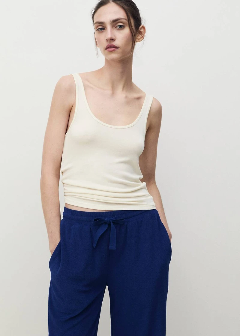 Terry cotton pants