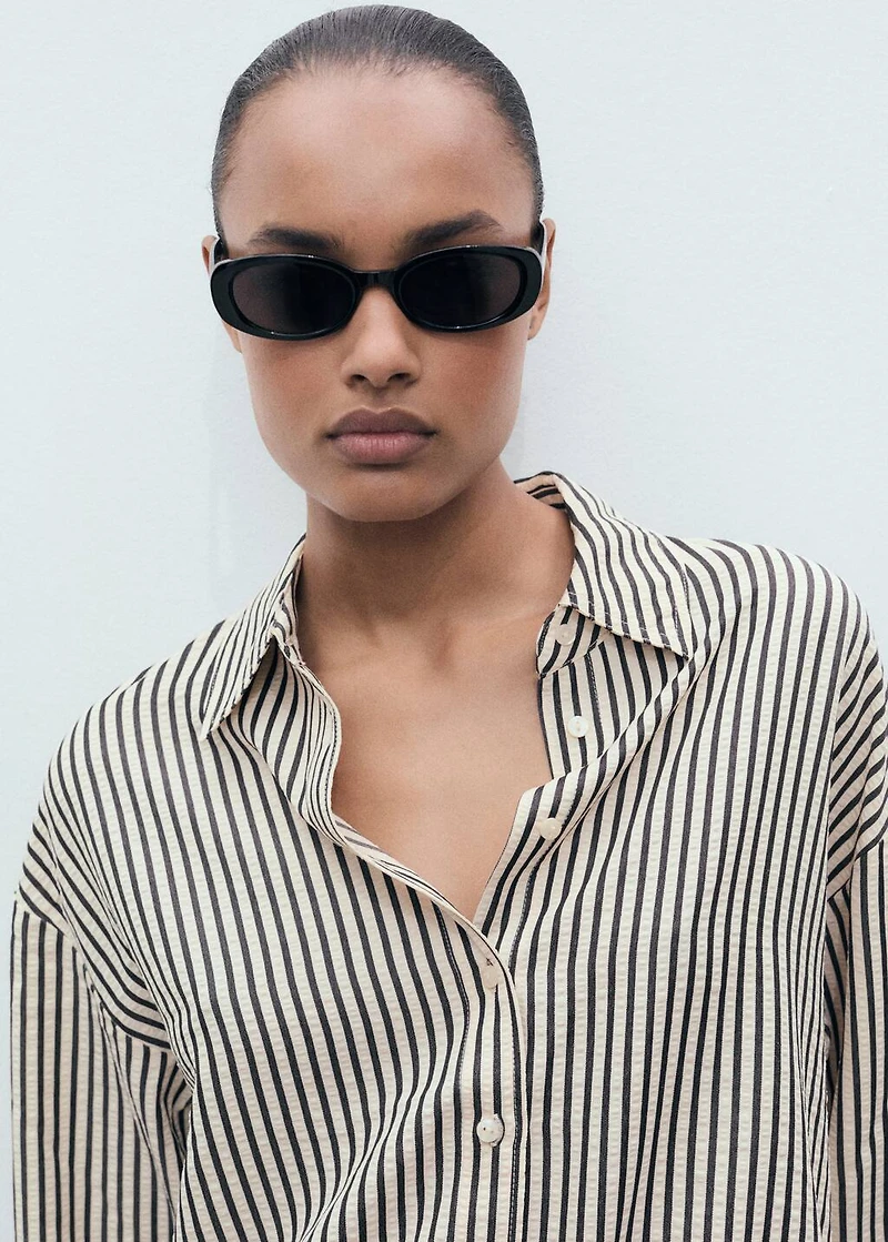 Striped textured shirt