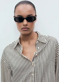 Striped textured shirt