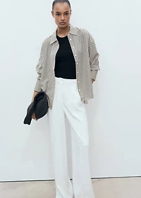 Striped textured shirt