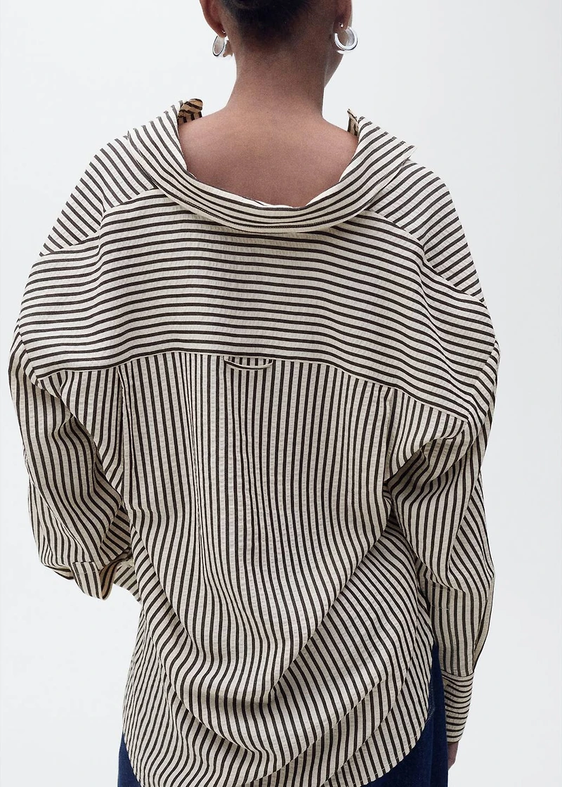 Striped textured shirt