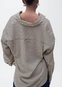 Striped textured shirt