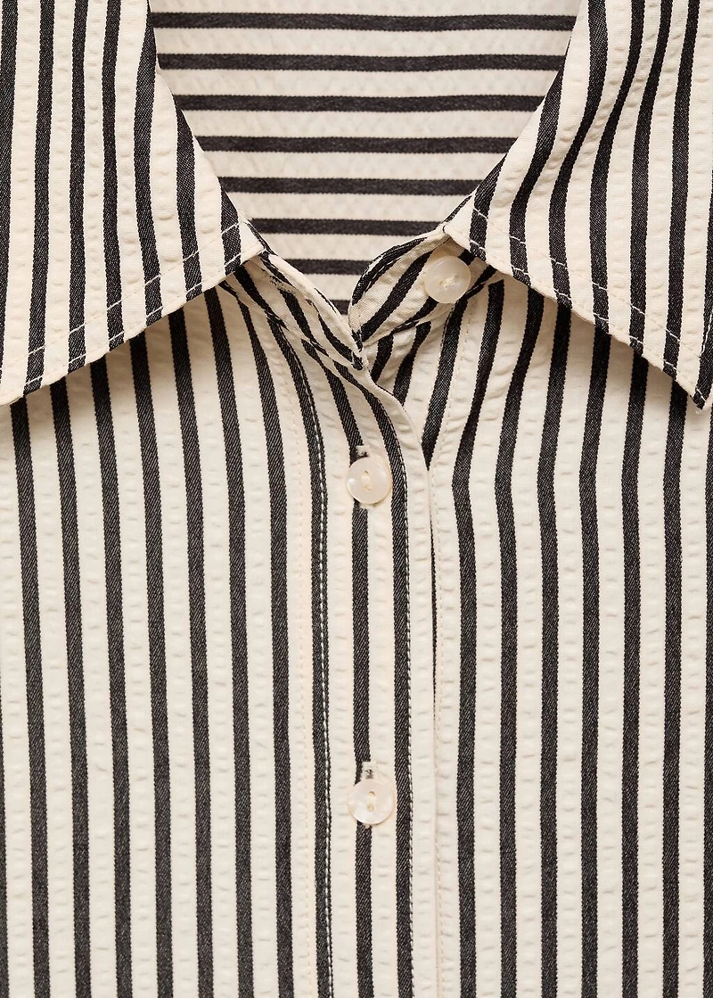 Striped textured shirt